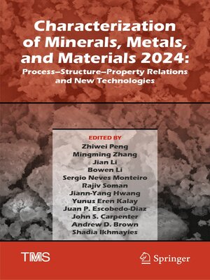 cover image of Characterization of Minerals, Metals, and Materials 2024